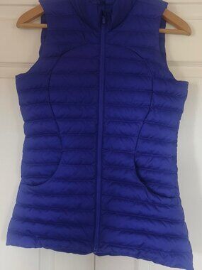 Lululemon Pack It Down Again Vest Lazurite Blue Women's 4 New Without Tags
